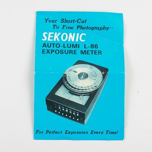 Sekonic auto lumi model l - model, l-86