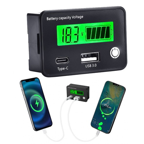 Battery capacity voltmeter - battery,